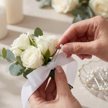 Itens Alfinetes com cabeça de pérola Ø6mm 65mm Branco