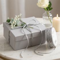 Itens Cordão de papel prata sem fio Ø3mm 40m
