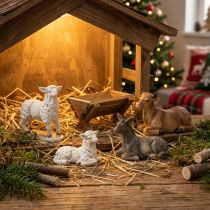 Itens Conjunto de figuras de presépio de Natal para presépio de Natal 6-11 cm 4 un