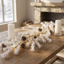 Itens Decoração artificial de galhos de inverno, decoração de inverno geada, branco 124cm