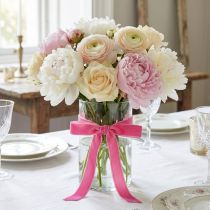 Itens Fita de Veludo Rosa Fita Decorativa Fita de Veludo Rosa 20mm 10m