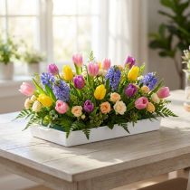 Itens Bandeja para sanduíches OASIS® branca para arranjos florais e decoração, 23 x 11 x 2,5 cm, conjunto com 25 peças