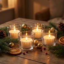 Itens Vela tealight em embalagem de papel para ocasiões festivas e momentos especiais. Light One, 4 cm, 50 unidades.