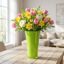 Itens Vaso “Fizzy” Ø20cm Alt.35cm verde maçã 1ud