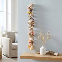 Itens Cabide decorativo com conchas, guirlanda marítima, búzios e caracóis 85cm