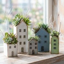 Itens Casas decorativas decoração de mesa plantador vintage Alt.12,5 cm - 19 cm conjunto de 4