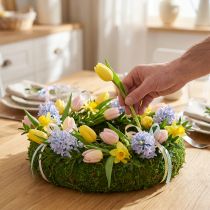 Itens Coroa de musgo como base versátil para ideias criativas de arranjos florais e decoração, 20 cm, 4 peças