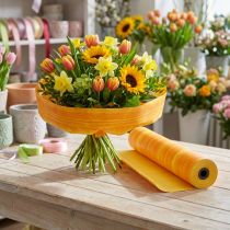 Itens Papel Cuff 25cm 100m Amarelo/Laranja