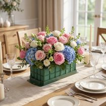 Itens Decoração de mesa de tijolo de espuma floral 29 cm x 12 cm x 8,5 cm 4 unidades