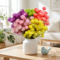 Itens Flores Secas Deco Cap Flores Palha Flores Coloridas Altura 42cm