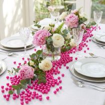 Itens Contas decorativas rosa, Ø8mm, 250 peças