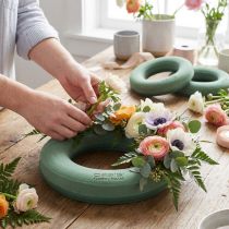 Itens Anel de espuma floral verde Ø25cm arranjo de guirlanda de 4 peças