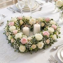 Itens Material de plug-in aberto de coração de espuma floral verde 38 cm 2 peças decoração de casamento