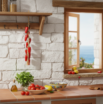 Itens Cabide decorativo pimenta vermelha em fio natural verão C60cm
