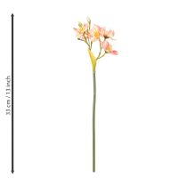 Itens Ramo decorativo florido de lírio peruano para arranjos atemporais, 33 cm, 6 peças
