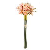 Itens Ramo decorativo florido de lírio peruano para arranjos atemporais, 33 cm, 6 peças