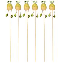Itens Estacas decorativas em forma de sapo para vasos de plantas na primavera ou no verão, 34 cm, 6 peças.