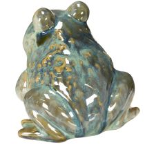 Itens Estatueta de sapo, decoração de verão em cerâmica para casa e varanda, 12 cm
