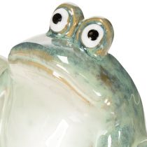 Itens Estatueta decorativa de sapo em cerâmica, design detalhado, ideia de presente encantadora, 13 cm