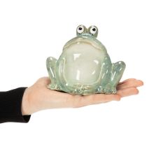 Itens Estatueta decorativa de sapo em cerâmica, design detalhado, ideia de presente encantadora, 13 cm