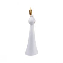 Itens Sapo Príncipe Decoração Sapo Decoração Figura Ouro Branco H19,5cm 2 unidades