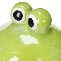 Itens Figura decorativa de sapo, estatueta de cerâmica fofa para decoração de mesa de sala de estar, 18 cm