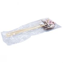 Itens Decoração de primavera Flor Plugue Madeira Pássaro Decoração 7×10cm 12 pcs