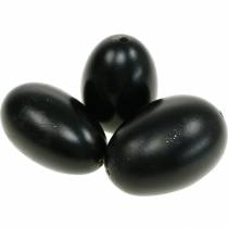 Ovos de ganso Ovos pretos estourados Decoração de Páscoa 12 unidades