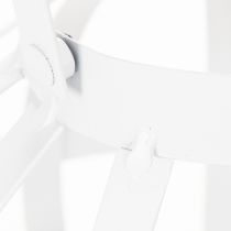 Itens Lanterna de jardim, metal e vidro, suporte para vela suspenso, branca, Ø18,5 cm