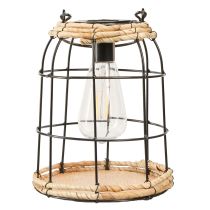 Itens Lanterna de Jardim Lâmpada Solar de Jardim Metal Preto Ø17cm