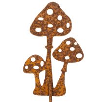 Itens Estaca de jardim em aço corten, estaca decorativa para planta Amanita muscaria, 10 cm, 6 peças