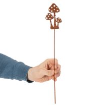 Itens Estaca de jardim em aço corten, estaca decorativa para planta Amanita muscaria, 10 cm, 6 peças