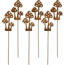 Itens Plugue decorativo para jardim pátina fly agaric 15 cm 6 unidades