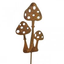 Plugue de jardim plugue decorativo cogumelo de pátina 15cm 6pcs