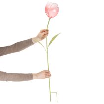 Itens Estaca de jardim decorativa em forma de tulipa para canteiros e bordaduras, 94 cm