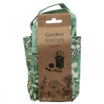 Itens Conjunto de utensílios de jardim, fio de juta, tesoura, estaca de planta