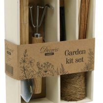 Conjunto de ferramentas de jardim, equipamento básico pequenos dispositivos em caixa 22×15×5,5 cm
