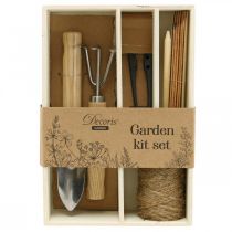 Conjunto de ferramentas de jardim, equipamentos básicos pequenos dispositivos em caixa 22×15×5,5 cm 6 peças
