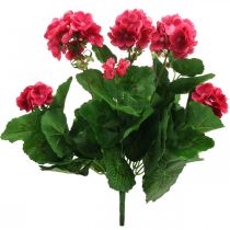 Itens Flor artificial de gerânio rosa flor artificial de varanda 7 flores Alt.38cm