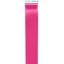 Itens Fita para presentes e decoração, 15 mm x 50 m, rosa.