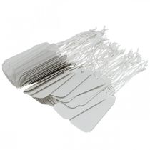 Itens Tag de presente papel branco 8×3,5cm 100p