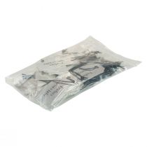 Itens Etiqueta para presente "Feliz Ano Novo" prata 8×3,5 cm 50 unidades