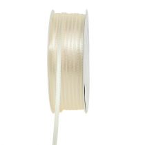 Itens Fita de presente creme 3mm x 50m