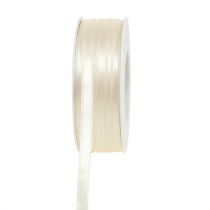 Itens Fita de presente creme 6mm x 50m