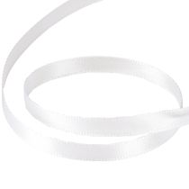 Itens Fita de presente fita decorativa fita de cetim branca 6mm 50m