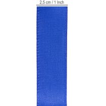 Itens Fita para presentes, fita decorativa, fita de tafetá, azul escuro, 25 mm × 50 m