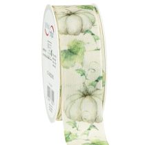Itens Fita de presente de abóbora verde outono 40mm 15m