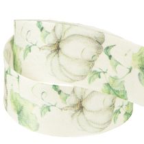 Itens Fita de presente de abóbora verde outono 40mm 15m