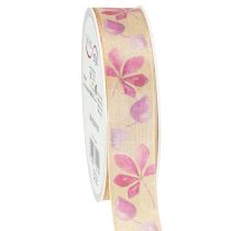 Itens Fita de presente roxa folhas de outono fita decorativa outono 25mm 20m
