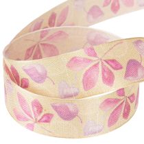 Itens Fita de presente roxa folhas de outono fita decorativa outono 25mm 20m